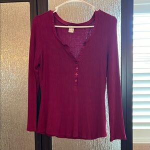 Women's Venus Purple Long Sleeve Top